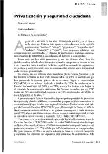 Privatización y seguridad ciudadana