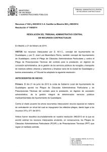 Recursos nº 044 y 045/2014 C.A. Castilla
