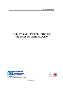 Guía para la instalación de sistemas de desinfección