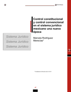 Control constitucional y control convencional en el sistema jurídico