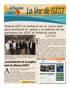 ¡Lanzamiento de la página web de Alianza GIST!
