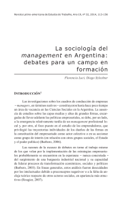 La sociología del management en Argentina