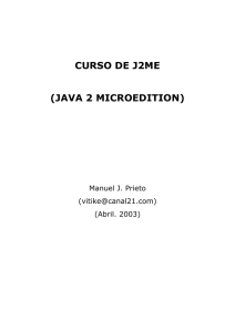CURSO DE J2ME (JAVA 2 MICROEDITION)