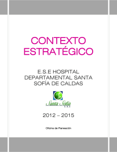 contexto estratégico - Hospital Santa Sofía