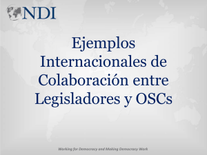 Presentación Ejemplos colaboración OSC Parlamentos