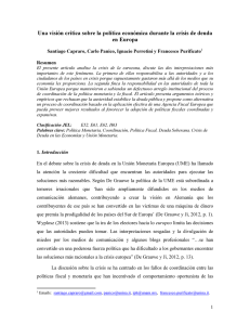 Una visión crítica sobre la política económica - TMyPF-UNAM
