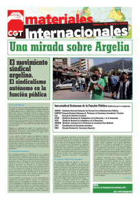 El movimiento sindical argelino. - In