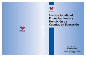 Institucionalidad, Financiamiento y Rendición de Cuentas