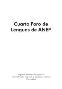 Cuarto Foro de Lenguas de ANEP