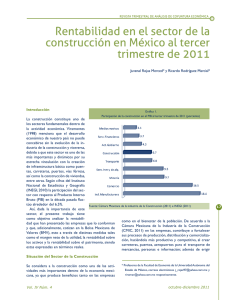 Rentabilidad en el sector de la construcción en México al tercer