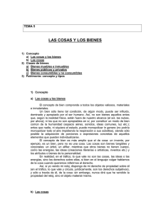 Las cosas y los bienes
