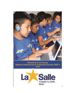 manual de convivencia - Colegio Bello LaSalle