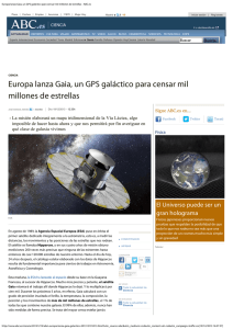 Europa lanza Gaia, un GPS galáctico para censar mil