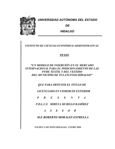 Un modelo de insercion - Universidad Autónoma del Estado de