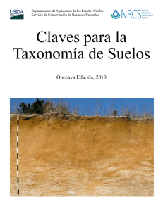 Keys to Soil Taxonomy, 11th edition (Spanish translation)