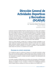 Dirección General de Actividades Deportivas y Recreativas (DGADyR)