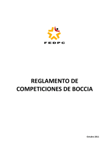 reglamento de competiciones de boccia