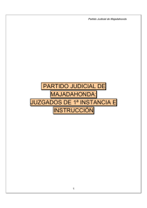 PARTIDO JUDICIAL DE MAJADAHONDA: JUZGADOS DE 1ª