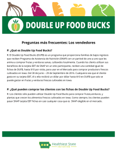 double up food bucks - Healthiest State Initiative