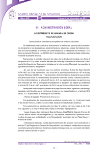 Anuncio 201107452 - Boletín Oficial de la Provincia de Burgos