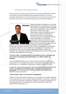 Jordi Aymerich, Product Manager de Distform Para la entrevista de