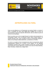 Nº 5. Junio 2006. Antropología cultural