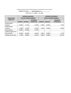 AGRUPACIÓN CREDITICIA MONEDA NACIONAL MONEDA