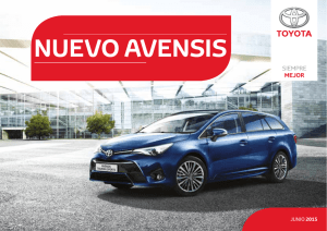 Dossier Toyota Avensis - Toyota Sala de prensa