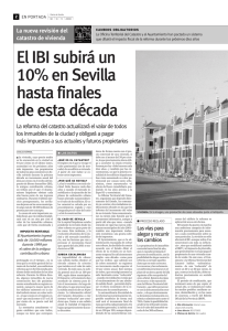 El IBI subirá un 10% en Sevilla hasta finales de esta década