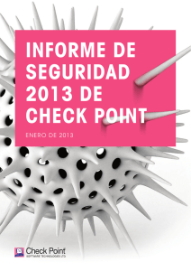 INFORME DE SEGURIDAD 2013 DE CHECK POINT