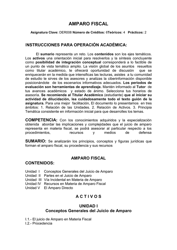 Juicio De Amparo Indirecto En Materia Fiscal Ejemplo Compartir The