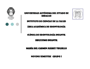 introducción al bruxismo - Universidad Autónoma del Estado de