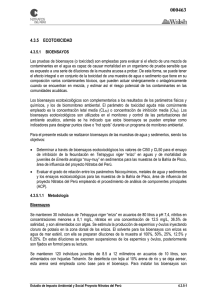 4.3.5 ecotoxicidad - Ministerio de Energía y Minas