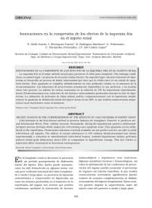 Innovaciones en la compresión de los efectos de la isquemia fría en