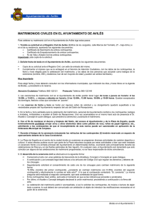 Matrimonios Civiles - Ayuntamiento de Avilés