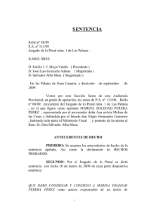 Sentencia de la Audiencia Provincial de Las Palmas