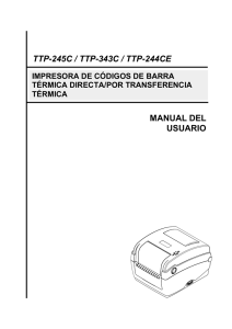 manual del usuario ttp-245c / ttp-343c / ttp-244ce