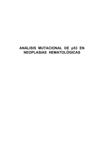 Análisis mutacional de p53 en neoplasias hematológicas
