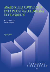 análisis de la competencia en la industria colombiana de cigarrillos