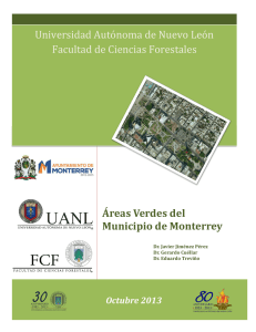 Áreas Verdes del Municipio de Monterrey
