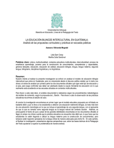 LA EDUCACIÓN BILINGÜE INTERCULTURAL EN GUATEMALA