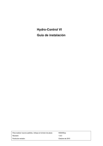 Hydro-Control VI Guía de instalación