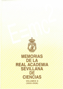 Volumen 9 Año 2005 - 2006 - Real Academia Sevillana de Ciencias