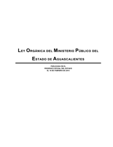 ley orgánica del ministerio público del estado de aguascalientes