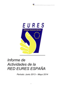 Informe de Actividades de la RED EURES ESPAÑA