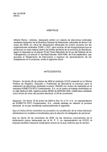 Rd.:B-05/06 AR/mr ARBITRAJE Alfredo Reina i Jiménez, designado