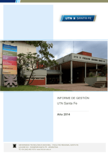 Informe de Gestión 2014 - UTN Santa Fe