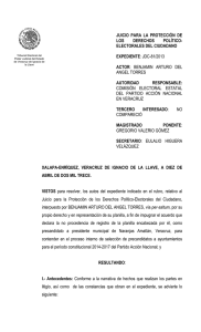 juicio para la protección de los derechos político