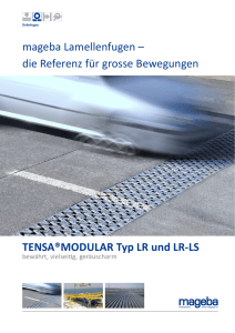 Produktbroschüre TENSA®MODULAR LR und LR-LS