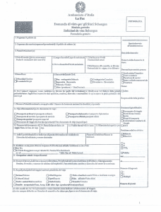 formulario para solicitud de visa schengen